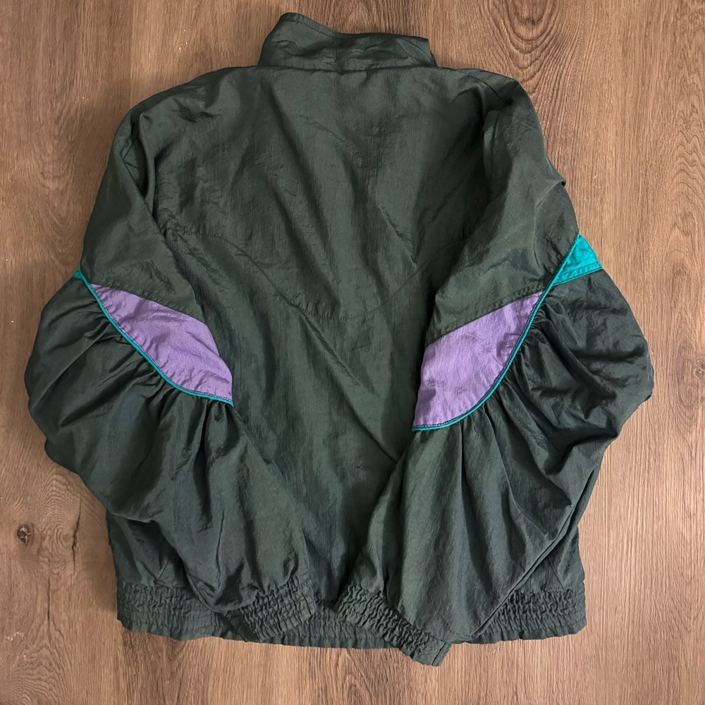 Puma Windbreaker Track Jacket Men’s Medium Colorblock 100% Nylon Vtg 89s 90s - Picture 8 of 8